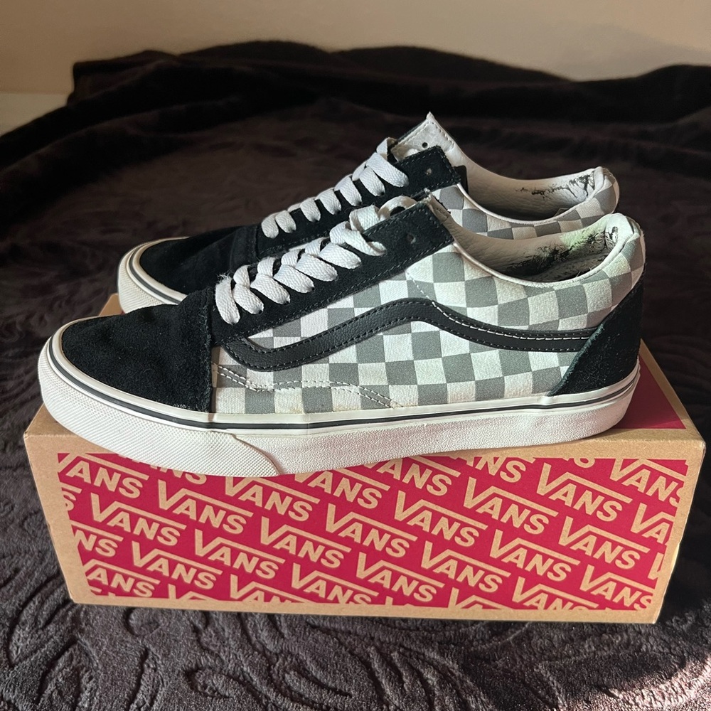 Vans Men's Monochrome Checkered Sneakers